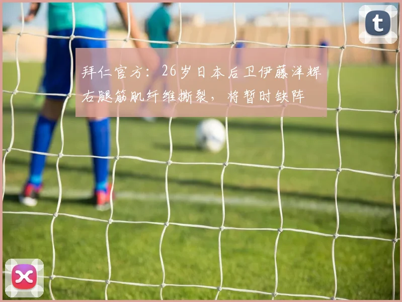 拜仁官方：26岁日本后卫伊藤洋辉右腿筋肌纤维撕裂，将暂时缺阵
